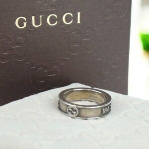 GUCCI Silver Ag925 Signature Ring 🔥